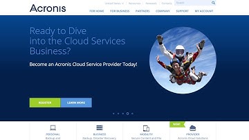 Acronis Backup Cloud - Registering for a trial