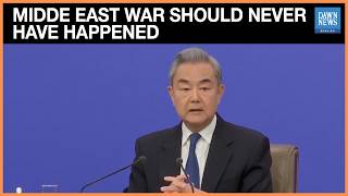 China’s Foreign Minister Says Middle East War “Should Never Have Happened” | Dawn News English