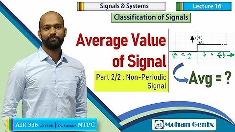 Area and Average Value of Signal 💡 Part 2/2: NonPeriodic (Aperiodic) Signal 💡 Signal & System 💡Lec16