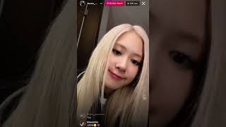 Blackpink Rose Full Instagram Live 13022022