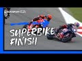 2022 worldsbk championship catalunya  superbike finish race 1  eurosport