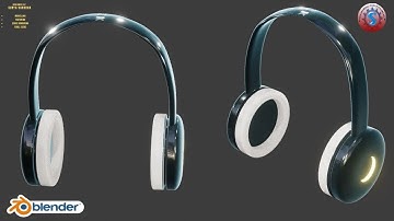 HEADPHONES 3D MODELLING & EEVEE RENDERING || BLENDER 2.9