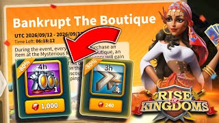 You Are Doing This Event Wrong! (Bankrupt The Boutique Max Efficiency Main & Farm Account Guide)