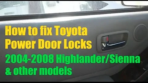 Toyota power door locks not working (Fix/Solved)