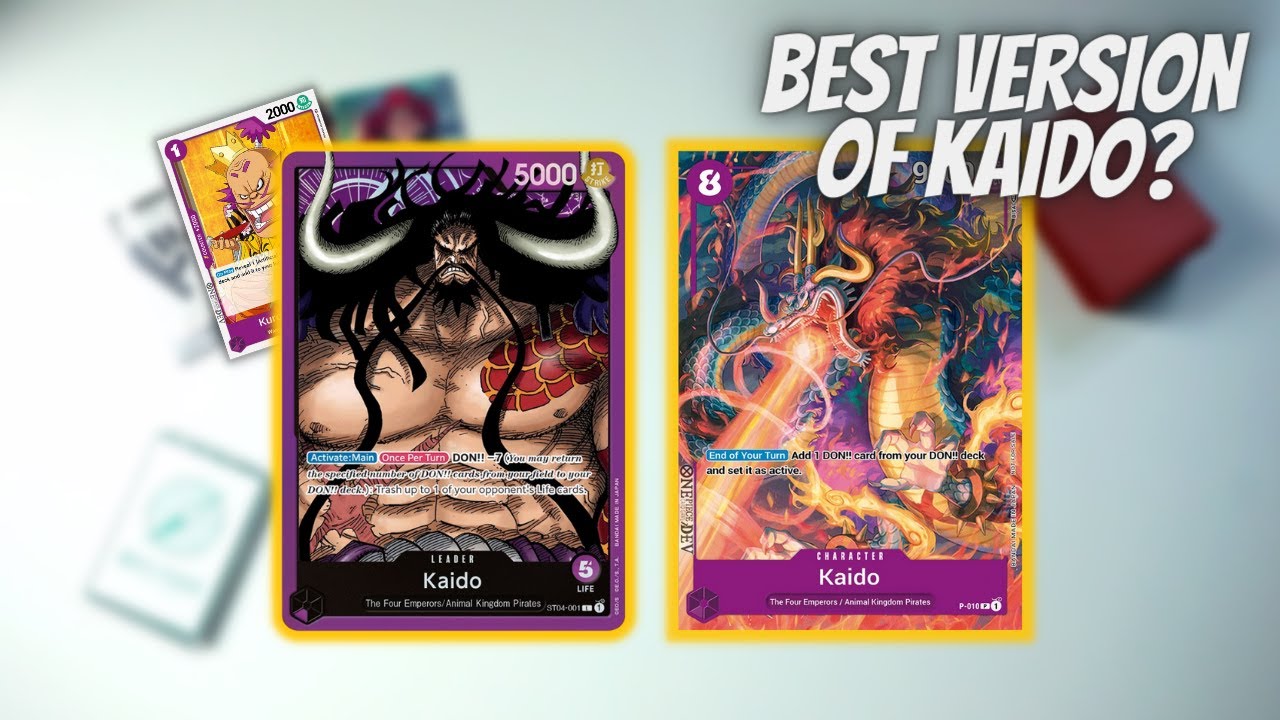 Kaido Deck Profile One Piece TCG YouTube