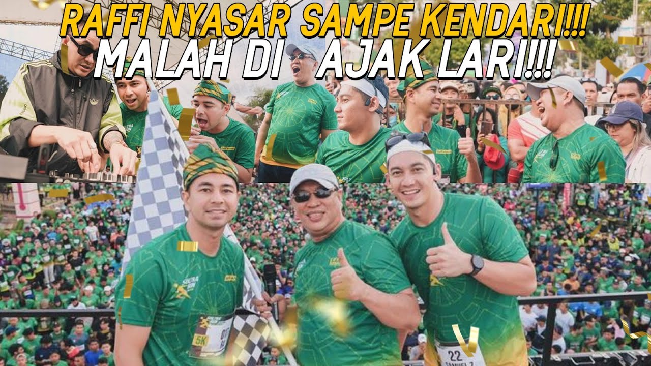LARI BARENG RIBUAN MASYARAKAT KENDARI!!! RAFFI SIAP SUPORT UMKM SE-INDONESIA
