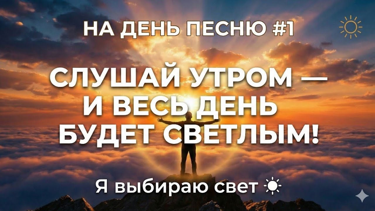 НА ДЕНЬ ПЕСНЮ #1 | Позитивная песня-аффирмация для утра | Я выбираю свет