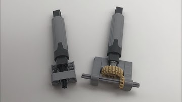 How to Build Two Custom Lego Linear Actuator Brackets