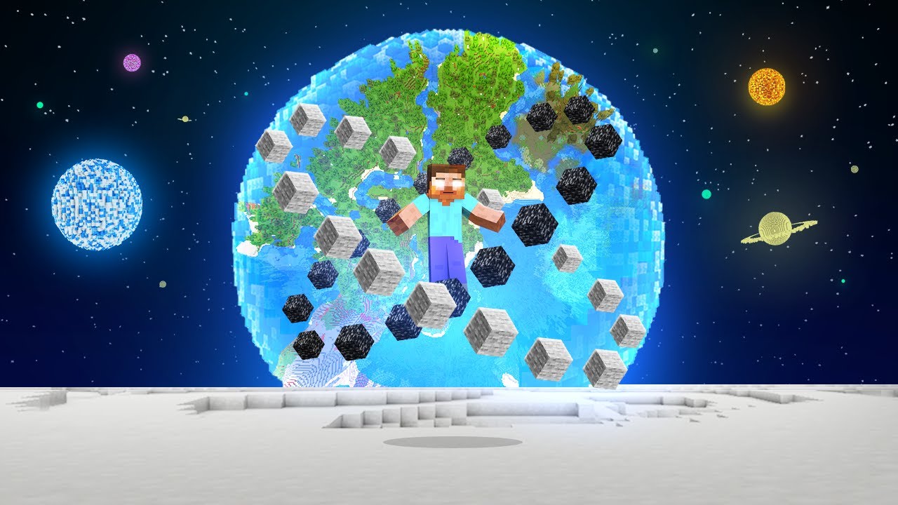 Going To SPACE As HEROBRINE In Minecraft! YouTube