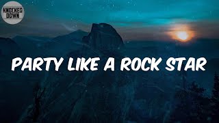 Party Like A Rock Star (Lyrics) - Shop Boyz Resimi