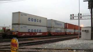 BNSF freight action at Hobart Yard 3/1/08 (1)