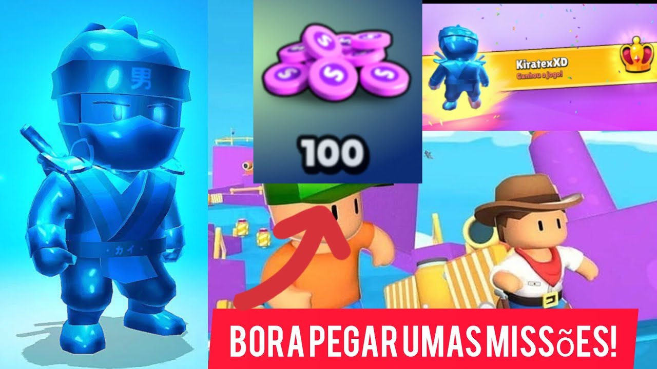 🥊🛑STUMBLE GUYS - VEM JOGAR COMIGO BLOCK DASH LENDÁRIO VERSÃO