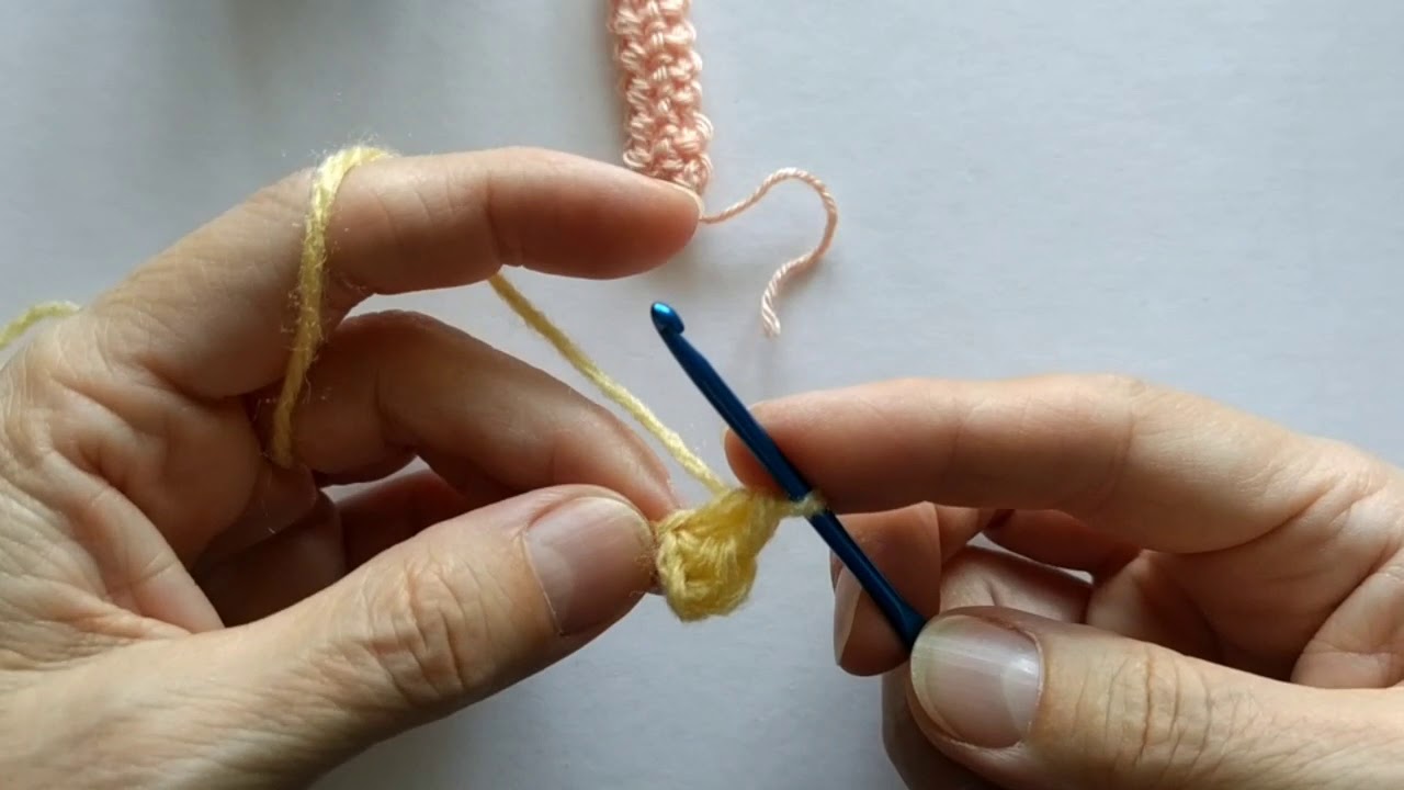 Cordón rumano doble en crochet. Muy fácil.