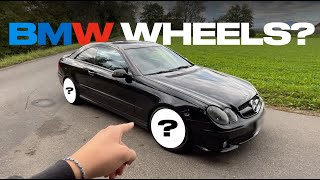 Trying to Fit BMW Alpina Wheels on My Mercedes CLK55 AMG! + Ace Café Meet!