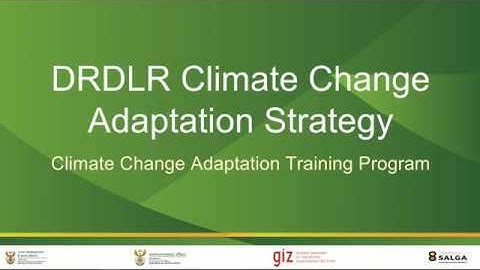1e. DRDLR Climate Change Adaptation Strategy