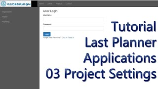 03 How to setup Constology App | Collaborative Planning | Project Settings
