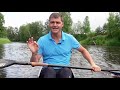 ГРЕБЛЯ НА БАЙДАРКЕ с двумя детьми на плечах