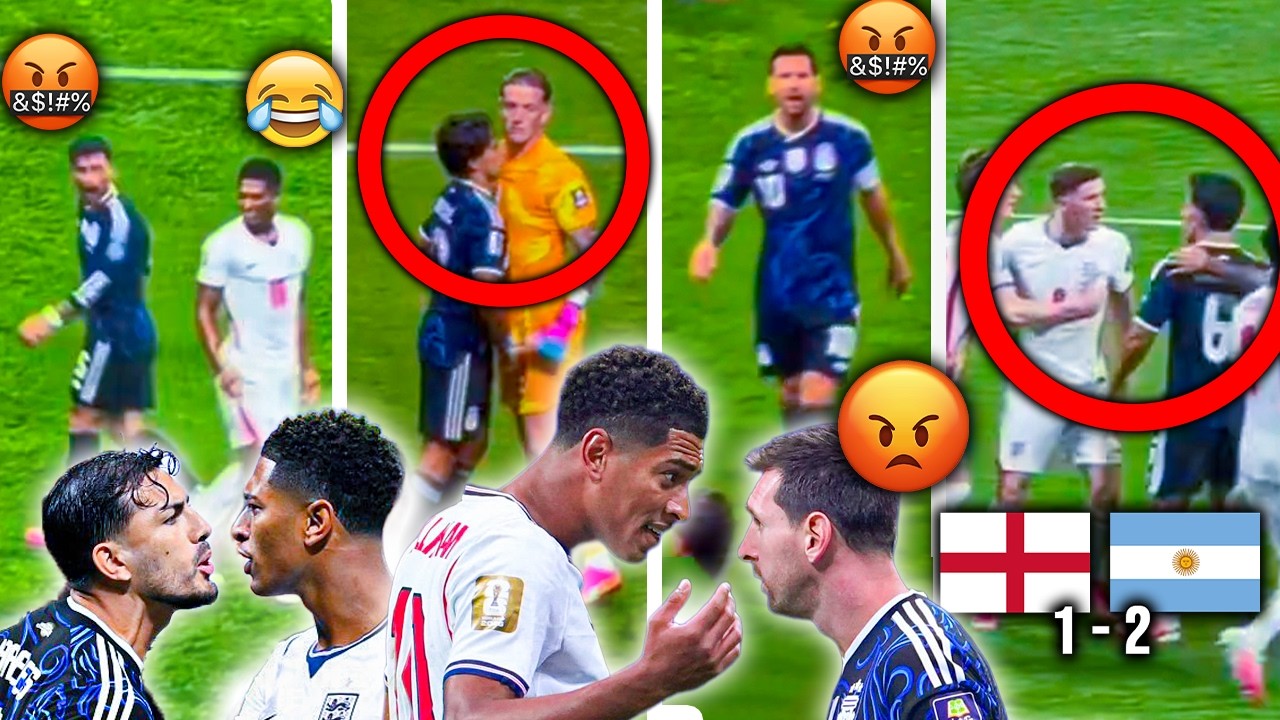 Players LOSE CONTROL! 😳 Every Dirty Tackle, Fight & Heated Clash in Argentina vs England!