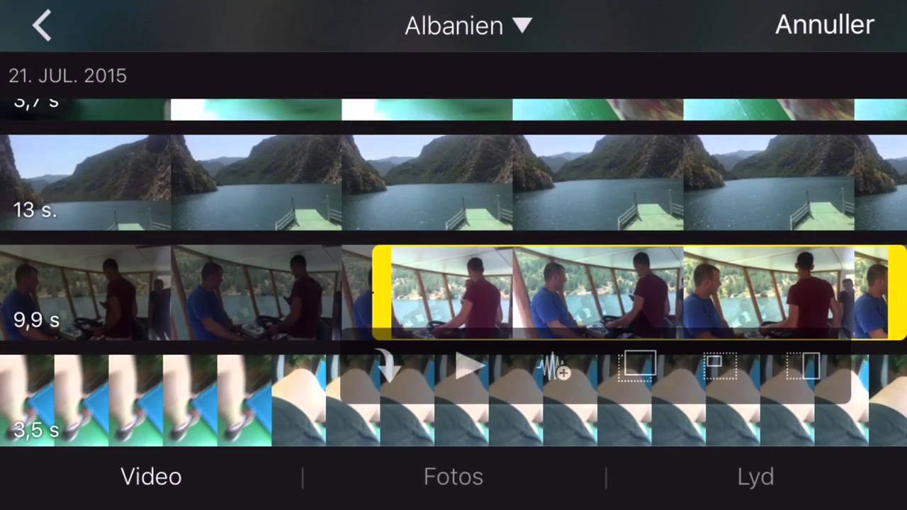 høflighed Allergisk alene Rediger video med iMovie på iPhone - trin 1 - YouTube