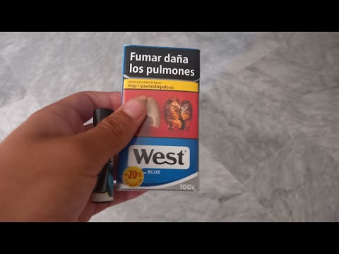 west cigarette blue one cigarette after another West blue 100's