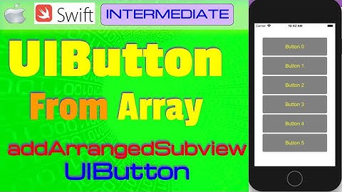 IOS , Swift , Tutorial - Make Group of Buttons From Array programmatically  (UIButton)