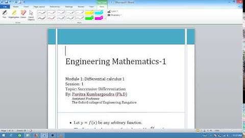 Nth Order Derivative of some Standard Functions Part 1