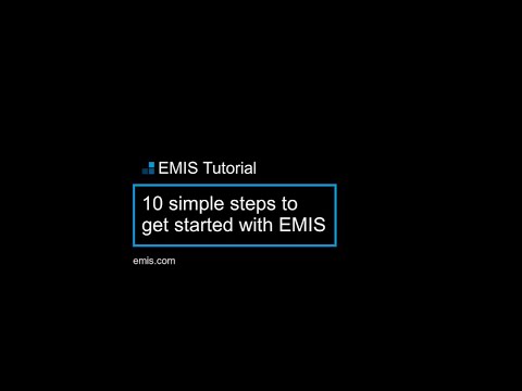 EMIS Tutorial: 10 simple steps to get started with EMIS