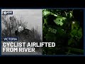 Video Shows Moment Cyclist Is Airlifted From Snowy River | 10 News