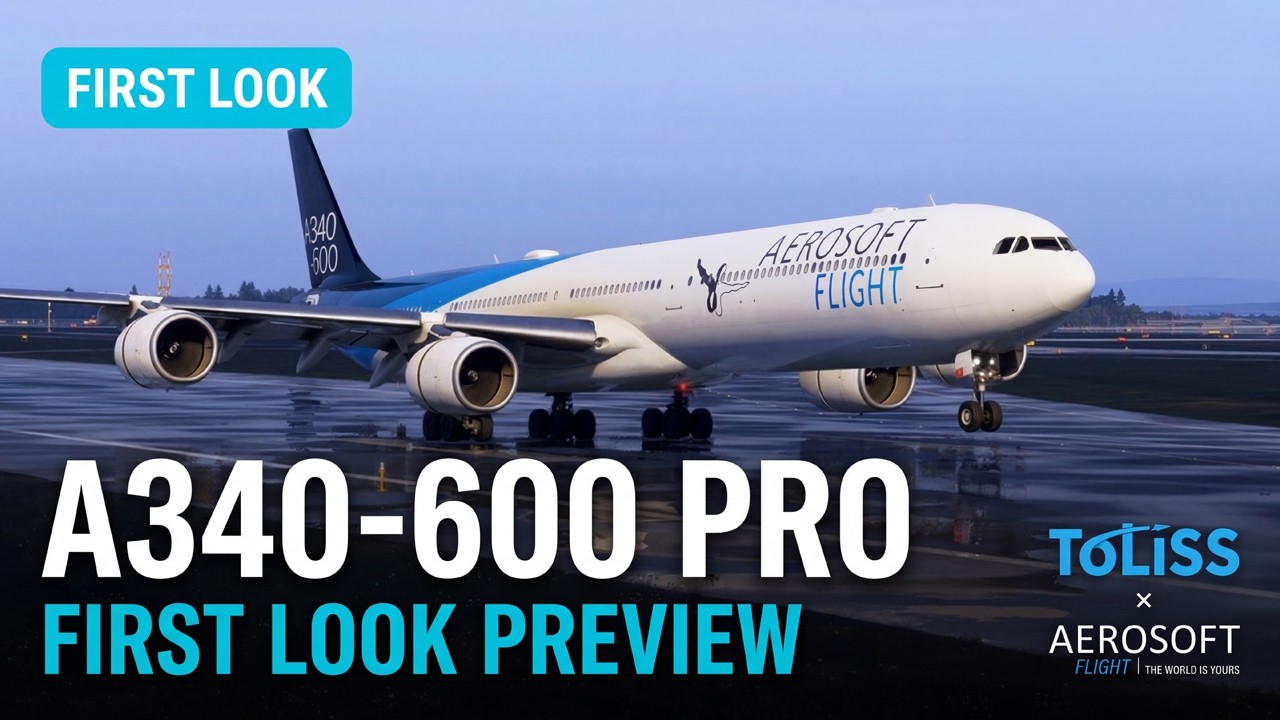 Aerosoft A340-600 Pro x ToLiss: First Look Preview!