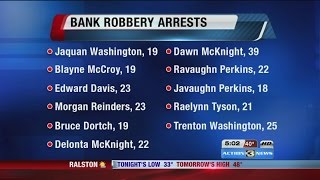 11 Arrested In Connection With Bank Robbery