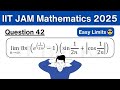 IIT JAM 2025 Mathematics Q42 | Limit of a Sequence | Full Solution