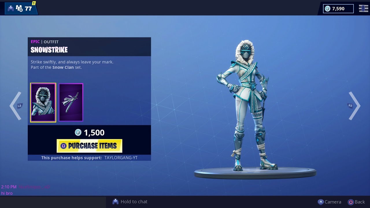 Fortnite Item Shop SNOWSTRIKE is Back | LIVING LARGE Emote Returns!! (March 11)