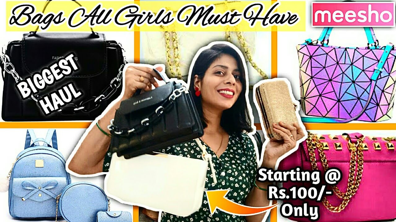 MEESHO BAGS HAUL Meesho Bags under Rs. 500 Trendy Sling Bag, Purse
