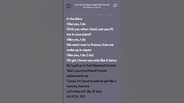 Thumbnail of Post Malone feat. Doja Cat - I Like You (A Happier Song) #spotifylyrics #lyricspot #hits #dojacat