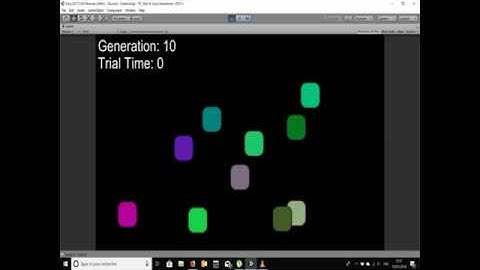 Genetic Algorithm with unity