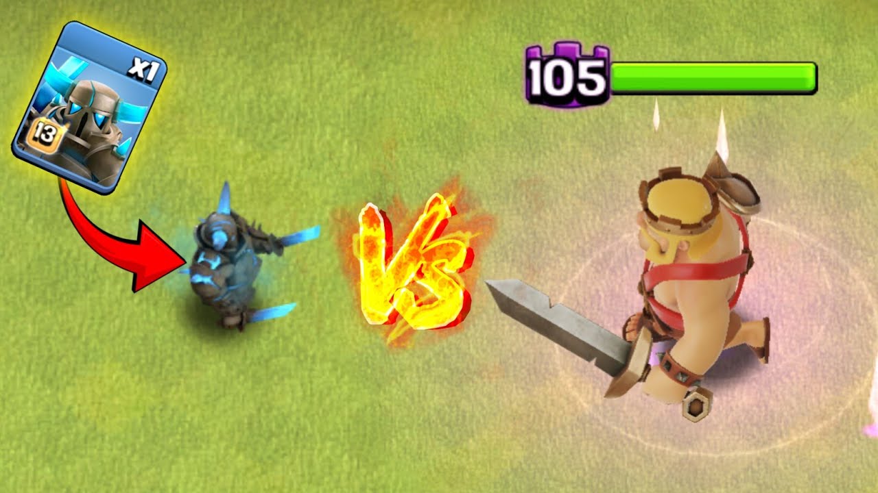 П.Е.К.К.А. против короля всех уровней! Clash of Clans