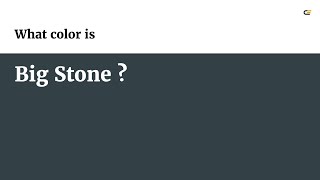 Big Stone color #334046 hex color - Blue color - Warm color 334046
