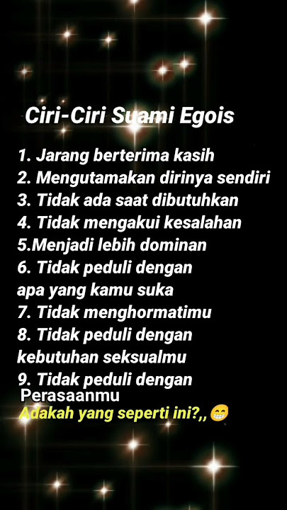 Ciri-ciri Suami Yang Egois #shorts