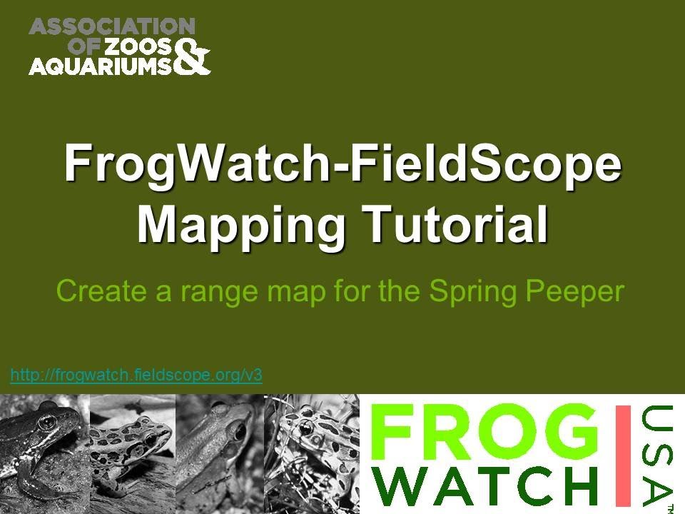 datacamp FrogWatch-FieldScope Mapping Tutorial (13:02)