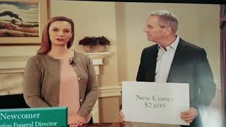 Animatronic funeral home commercial