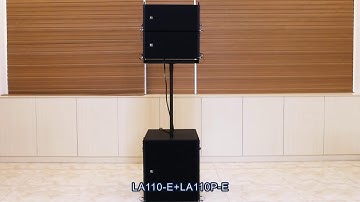 ZSOUND LA110-E+LA110P-E Sound Check, Selfpowered dual 10inch Line array system.