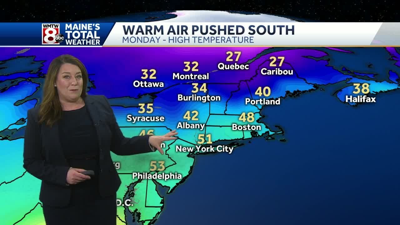 Cooler to start the work week, end of the week warm-up - YouTube