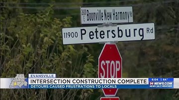Neighbors speak on four-month construction finally completed at Evansville intersection