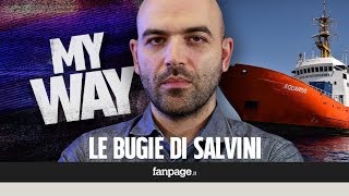 Roberto Saviano: "Salvini scappa dai suoi processi mentre Carola si fa arrestare per salvare vite"