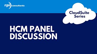 CloudSuite Series - HCM Panel Discussion