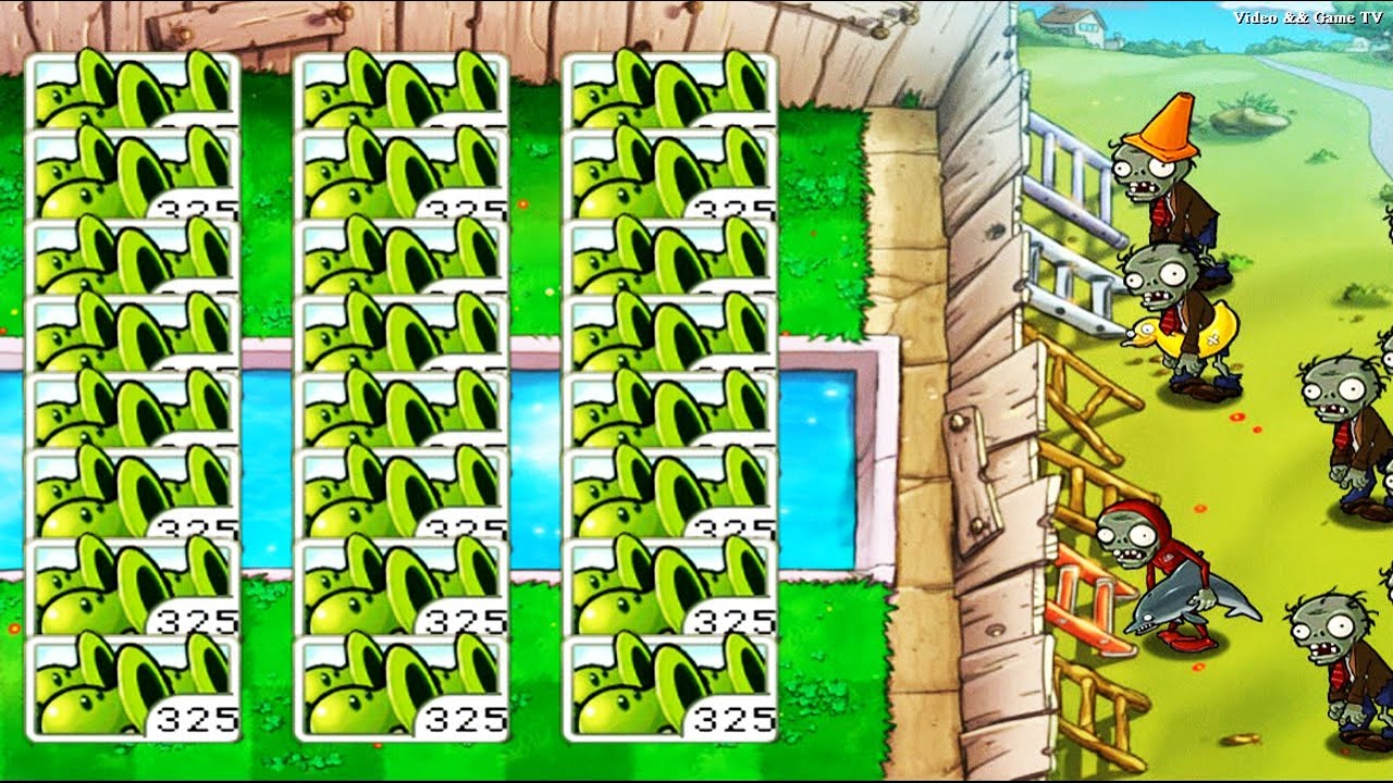 Best strategy Plants vs Zombies Quick Play Walkthrough Random