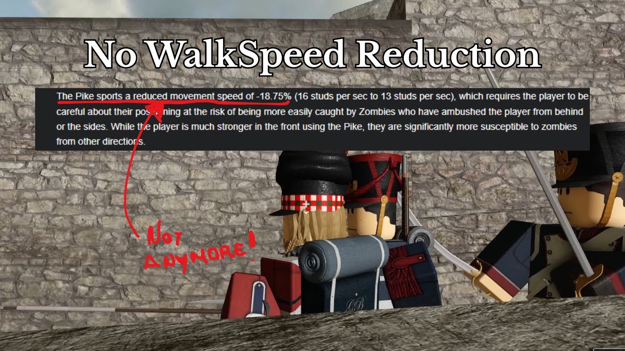 Pike/Lance No walkspeed reduction bug - Guts & Blackpowder