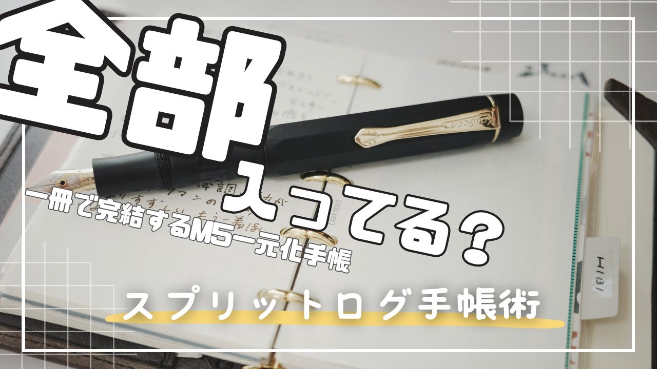 挫折しない！一冊に集めて分ける スプリットログ手帳術【M５一元化】