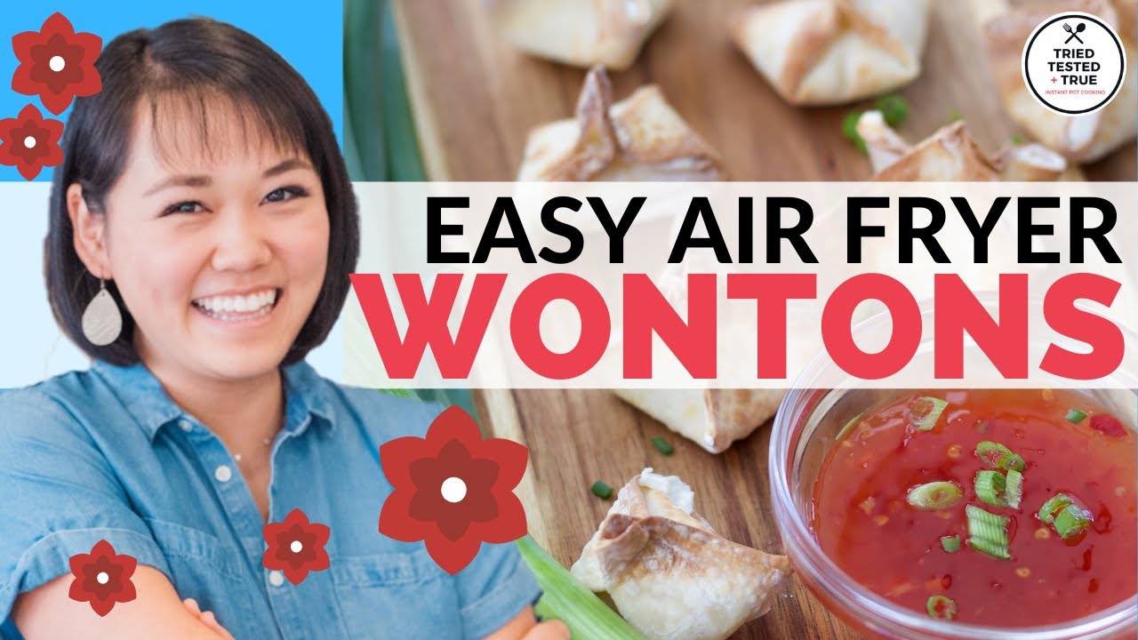 4 Ingredient Cream Cheese Wontons - Easy Air Fryer recipe!