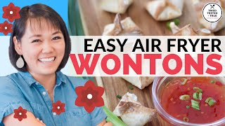 4 Ingredient Cream Cheese Wontons - Easy Air Fryer recipe!